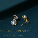 6-7mm Round Freshwater Pearl Necklace & Earrings Set