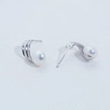7.5-8mm Freshwater Pearl S925 Stud Silver Earrings