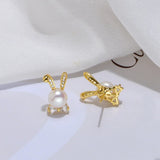 7-7.5mm Freshwater Pearl S925 Silver Earrings