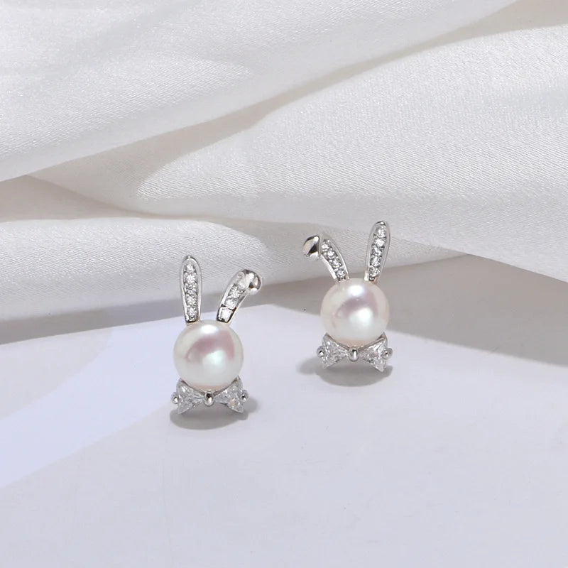 7-7.5mm Freshwater Pearl S925 Silver Earrings