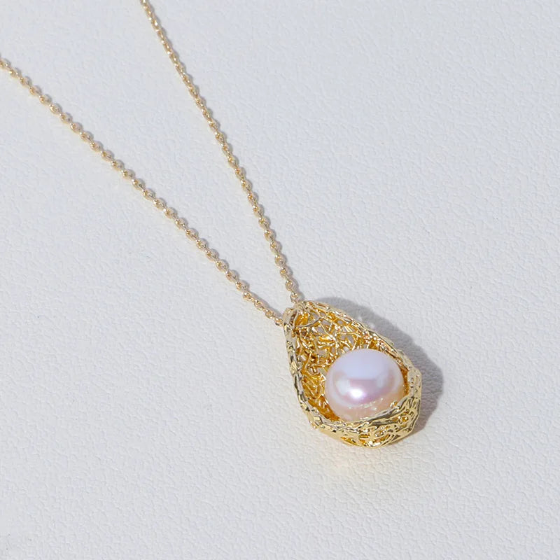 7-8mm Freshwater Pearl Necklace & Earrings Set