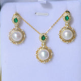 AAAA 8.5-9mm Freshwater Pearl Necklace Set