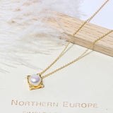 Freshwater Pearl Necklace and Earrings Set
