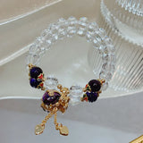 Crystal & Amethyst Filled Bracelets for Women