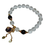 Crystal & Amethyst Filled Bracelets for Women