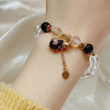 Crystal & Amethyst Filled Bracelets for Women