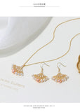Purple Freshwater Pearl Necklace & Earrings Set