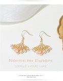 Purple Freshwater Pearl Necklace & Earrings Set