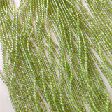 Peridot 3mm Rondelle Faceted Beads for Jewelry Making