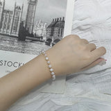 Baroque Freshwater Pearl Bracelet 14KGP Peanut Style
