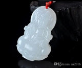 Icy Green Jadeite Pendant Guanyin Kwan Yin Necklace Cord