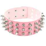 Idopy Faux Leather Choker Punk Rivets Gothic Buckle Necklaces