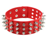 Idopy Faux Leather Choker Punk Rivets Gothic Buckle Necklaces