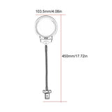 LED Magnifier Clip-On Desk Lamp for Reading
