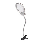LED Magnifier Clip-On Desk Lamp for Reading