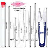 12 Pcs Tatting Shuttle Kit & Beaded Needle Sewing Accessories