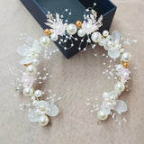 Bridal Flower Wreath Headband Wedding Hair Jewelry