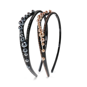Pearl Rhinestone Headband Non-Slip Hairband Hair Accessories