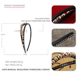 Pearl Rhinestone Headband Non-Slip Hairband Hair Accessories