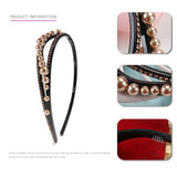 Pearl Rhinestone Headband Non-Slip Hairband Hair Accessories