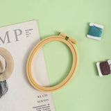 Bamboo Plastic Embroidery Hoops Frame for DIY Cross Stitch
