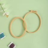 Bamboo Plastic Embroidery Hoops Frame for DIY Cross Stitch