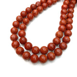 Coral Stone Round Spacer Beads for Jewelry Making DIY
