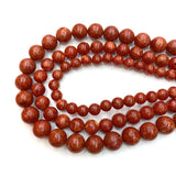 Coral Stone Round Spacer Beads for Jewelry Making DIY
