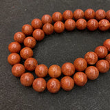 Coral Stone Round Spacer Beads for Jewelry Making DIY