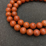 Coral Stone Round Spacer Beads for Jewelry Making DIY