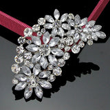 Vintage Gemstone Crystal Flowers Brooches Pins Large Wedding Bouquet