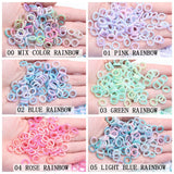 Rainbow Circle Resin Rhinestones 10mm 1000pcs DIY Craft Jewelry Wedding Decor