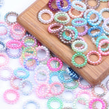 Rainbow Circle Resin Rhinestones 10mm 1000pcs DIY Craft Jewelry Wedding Decor