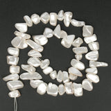 Irregular Freshwater Shell Pearl Beads for Jewelry Making DIY Bracelet 15''