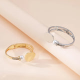 Metal Geometry Cuff Bangles Statement Jewelry