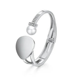 Metal Geometry Cuff Bangles Statement Jewelry