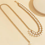 Pearl Chain Belts for Women Waist Bands Metal Aluminium Ladies Y2k Acc