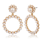 Pearl Drop Earrings Oorbellen Earrings Gift Big Pendant Boucles D'Oreille