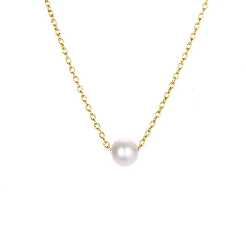 Invisible Thin Line Choker Necklace Women Jewelry