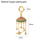 Heart Clouds Zircon Pendant Necklace DIY Charms