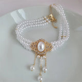 Pearl Short Necklace Multilayer Party Accessories Romantic Timeless C1421