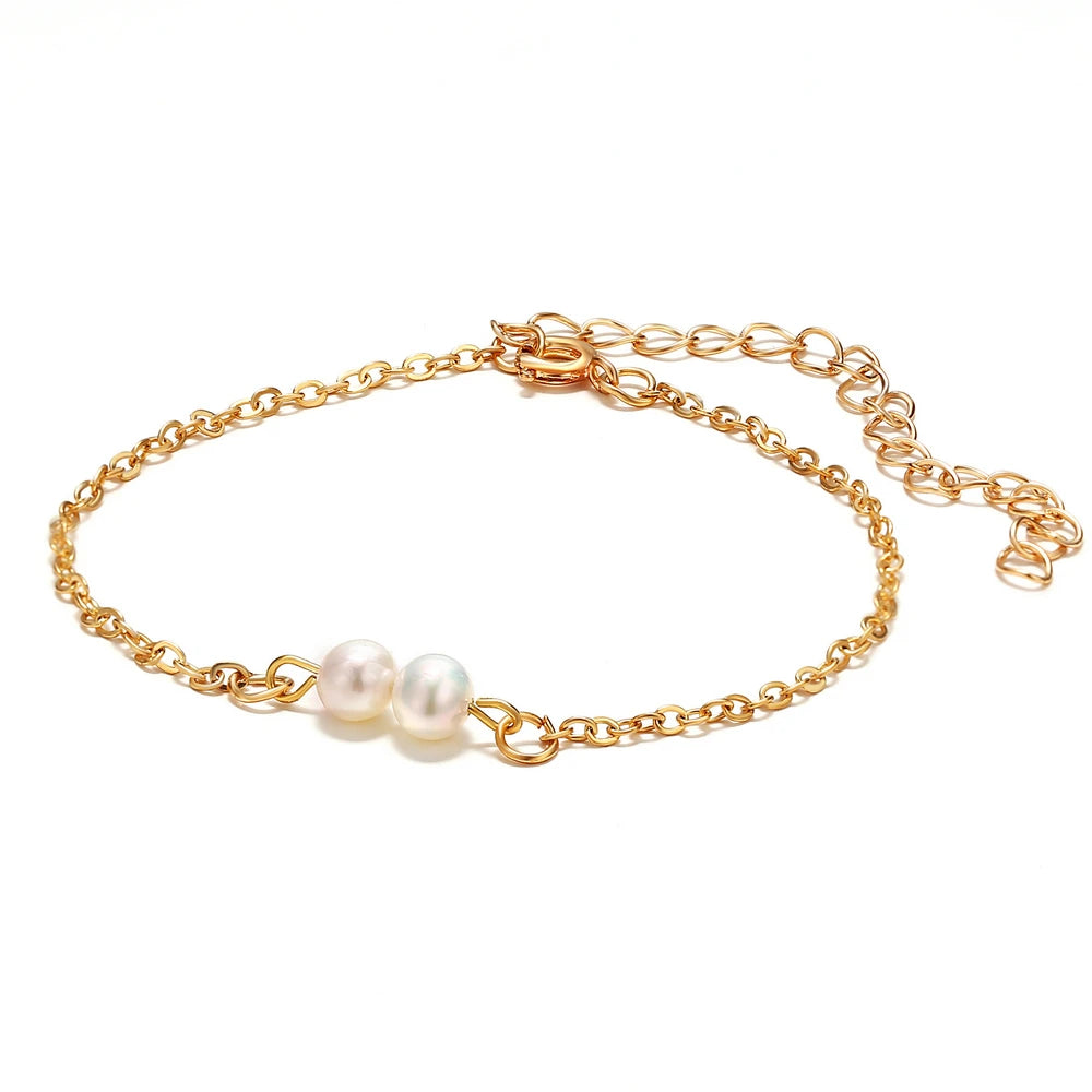 Pearls Bracelet Women Short Chain Hand Jewelry