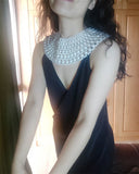 Chunky Statement Necklace for Women Collar Choker Beaded Necklace