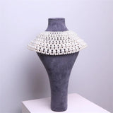 Chunky Statement Necklace for Women Collar Choker Beaded Necklace