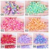 8mm 10mm 12mm Resin Round Pearls With Hole for Jewelry Accessories