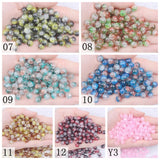 8mm 10mm 12mm Resin Round Pearls With Hole for Jewelry Accessories