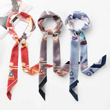Silk Temperament Tied Hair Streamer Wild Small Scarf Tied Bag