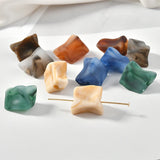 Resin Spray Skin Smudge Straight Hole Earrings Material