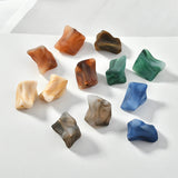 Resin Spray Skin Smudge Straight Hole Earrings Material