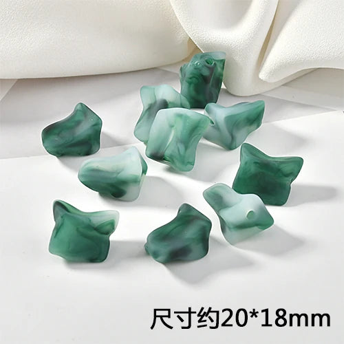 Resin Spray Skin Smudge Straight Hole Earrings Material
